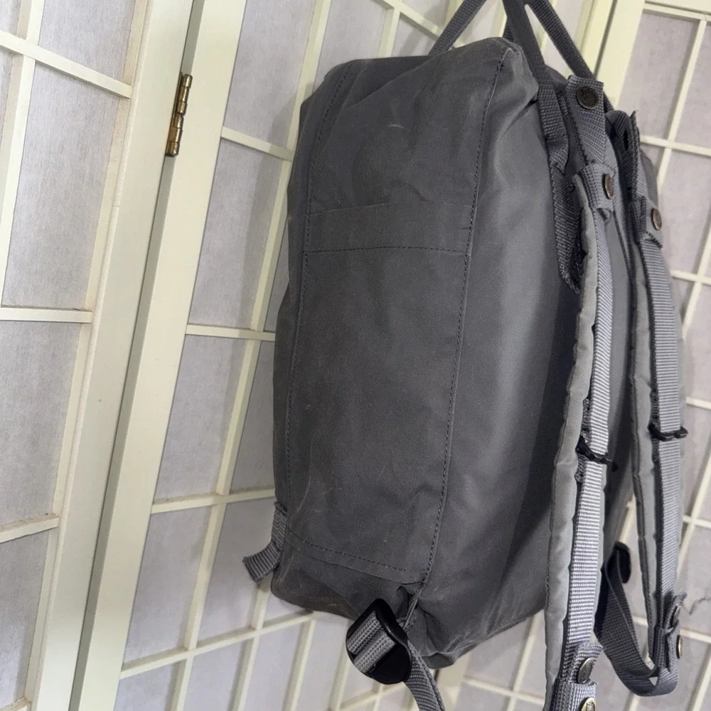 Fjallraven Kanken Classic Backpack Black Grey 23510 Travel School Bag Day Pack